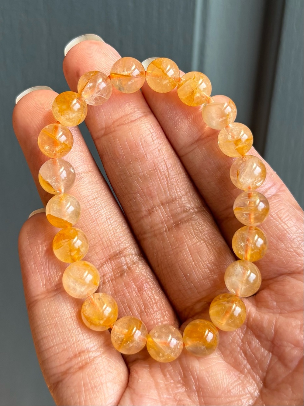 Golden Healer Crystal Bracelet 9mm